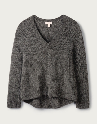 V-Neck Sweater with Alpaca | Sweaters & Cardigans | The White Company US