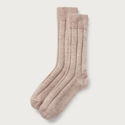Variegated Ribbed Boot Socks