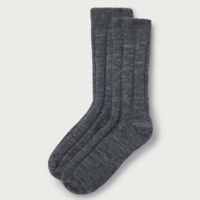 Variegated Ribbed Boot Socks