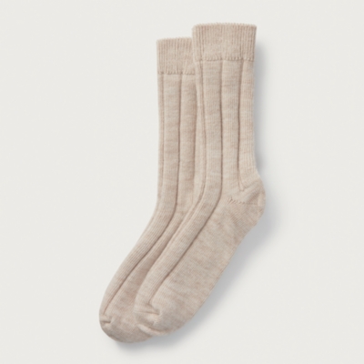 Variegated Ribbed Boot Socks