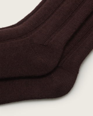 Variegated Ribbed Boot Socks