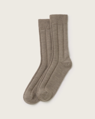 Variegated Ribbed Boot Socks