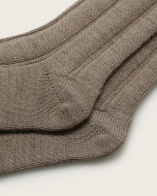 Variegated Ribbed Boot Socks