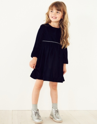 Navy Velvet Dress