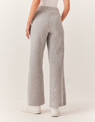 Velour Wide Leg Joggers