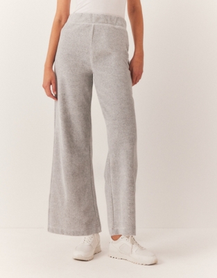 Velour Wide Leg Joggers