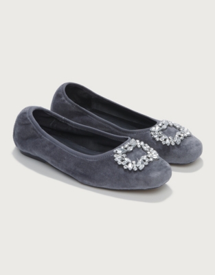 Velvet ballet pumps new arrivals