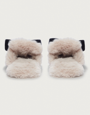 Velvet Bow Slider Slipper