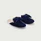 Velvet Bow Slider Slippers The White Company