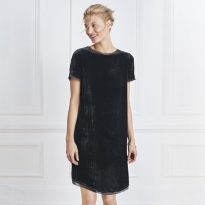 white company velvet dress