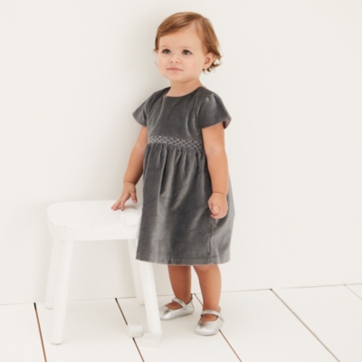 white company velvet dress