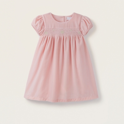 Velvet Smocked Dress (0–18mths)