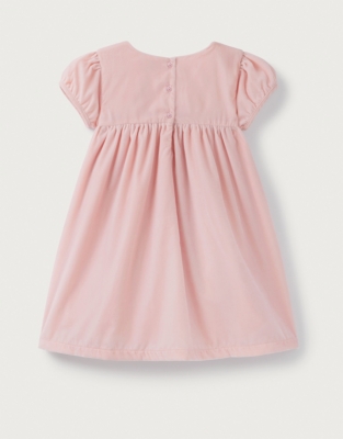 Velvet Smocked Dress (0–18mths)