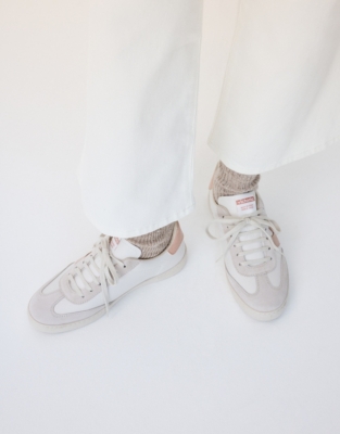 Victoria Berlin Ciclista Lace Up Sneakers - White/Pink