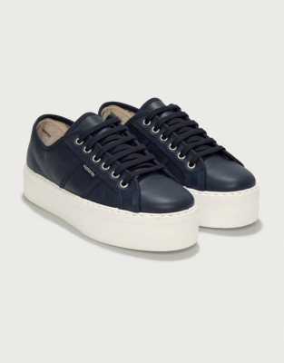 Victoria Leather Flatforms Accessories Sale The White Company UK