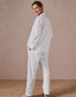 Brushed Cotton Floral Pyjama Set | Nightwear & Robes Sale | The White  Company