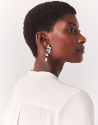The white online company earrings