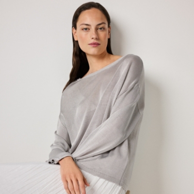 Viscose Slash Neck Jumper