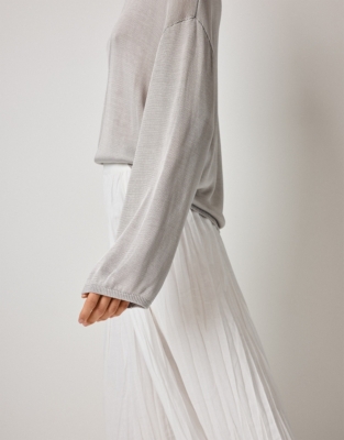 Viscose Slash Neck Jumper