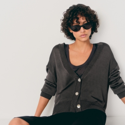 Viscose V-Neck Cardigan