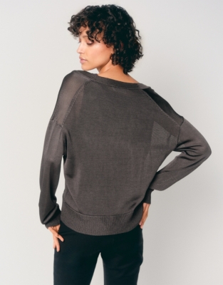 Viscose V-Neck Cardigan
