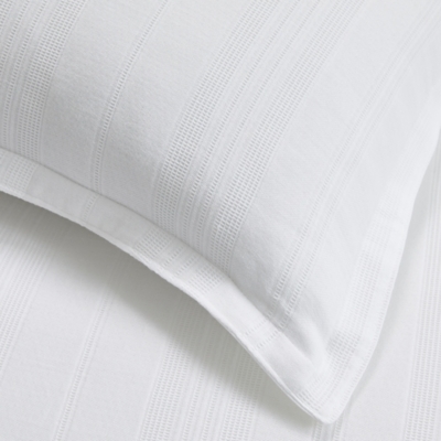 Waffle Stripe Bed Linen Collection Bedroom Sale The White Company US