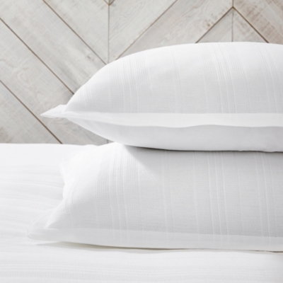 Waffle Stripe Bed Linen Collection Bedroom Sale The White Company US