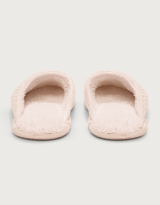 Waffle Towelling Slippers