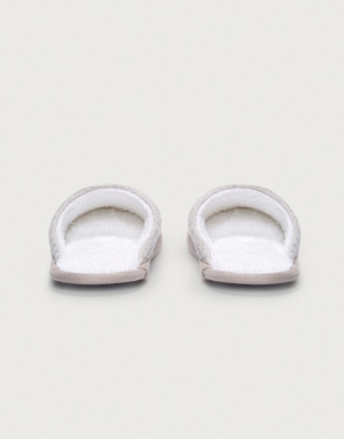 towelling slippers white company