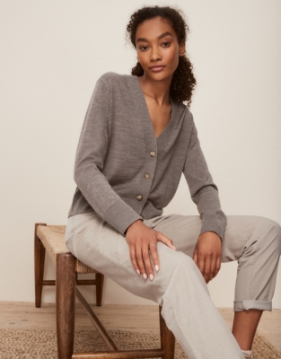 White company grey clearance cardigan