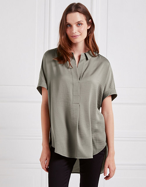 Washed Satin Blouse | All Clothing Sale | The White Company US