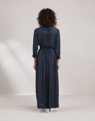 Washed Satin Utility Maxi Dress Clothing Sale The White Company UK