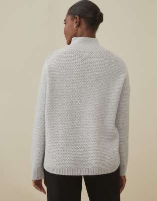 Weave-Stitch Jumper with Cashmere | Clothing Sale | The White Company UK