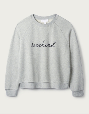 Weekend Slogan Sweatshirt, Clothing Sale