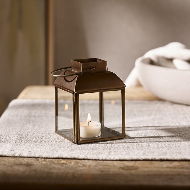 Westport Bronze Lantern | Candle Holders | The White Company