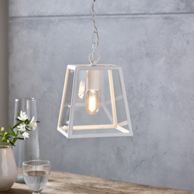 White lantern pendant deals light