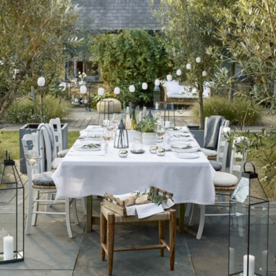 White Cotton Tablecloth Home Accessories Sale The White Company UK