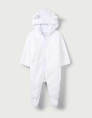 white company baby romper