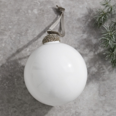 White Glass Bauble Home & Bath The White Company US