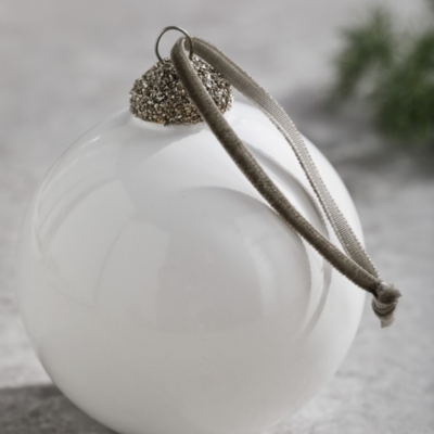 White Glass Bauble Home & Bath The White Company US