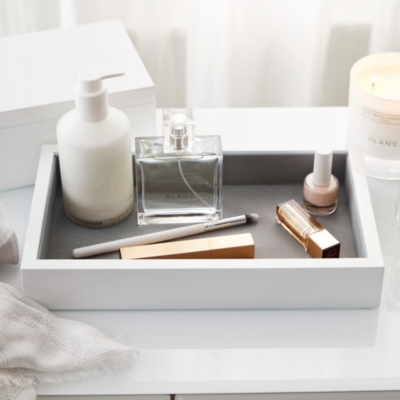 White Lacquer Open Tray Bathroom Accessories The White Company US