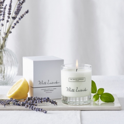 White Lavender Signature Candle Candles & Fragrance Sale The White Company US