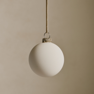 White Matte Bauble – 5.5cm