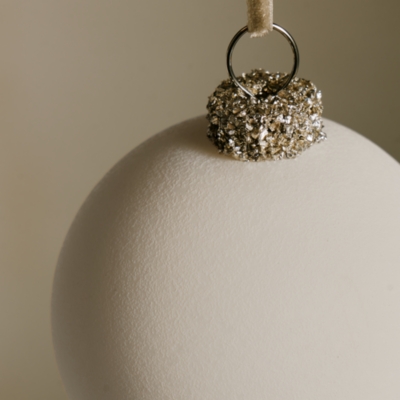 White Matte Bauble – 5.5cm