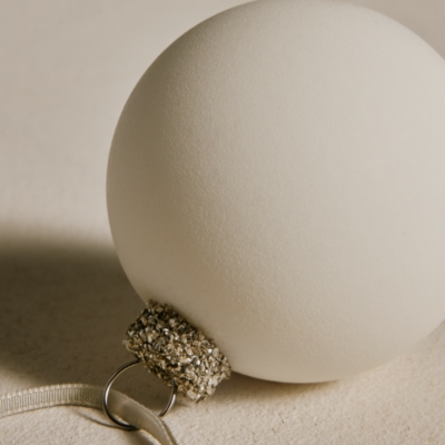 White Matte Bauble – 5.5cm