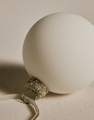White Matte Bauble – 5.5cm
