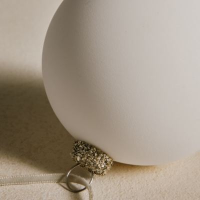 White Matte Bauble – 8cm