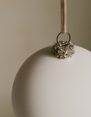 White Matte Bauble – 8cm