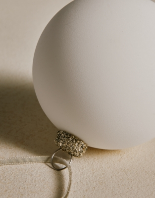 White Matte Bauble – 8cm