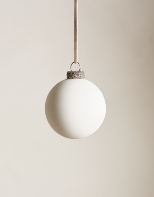 White Matte Bauble